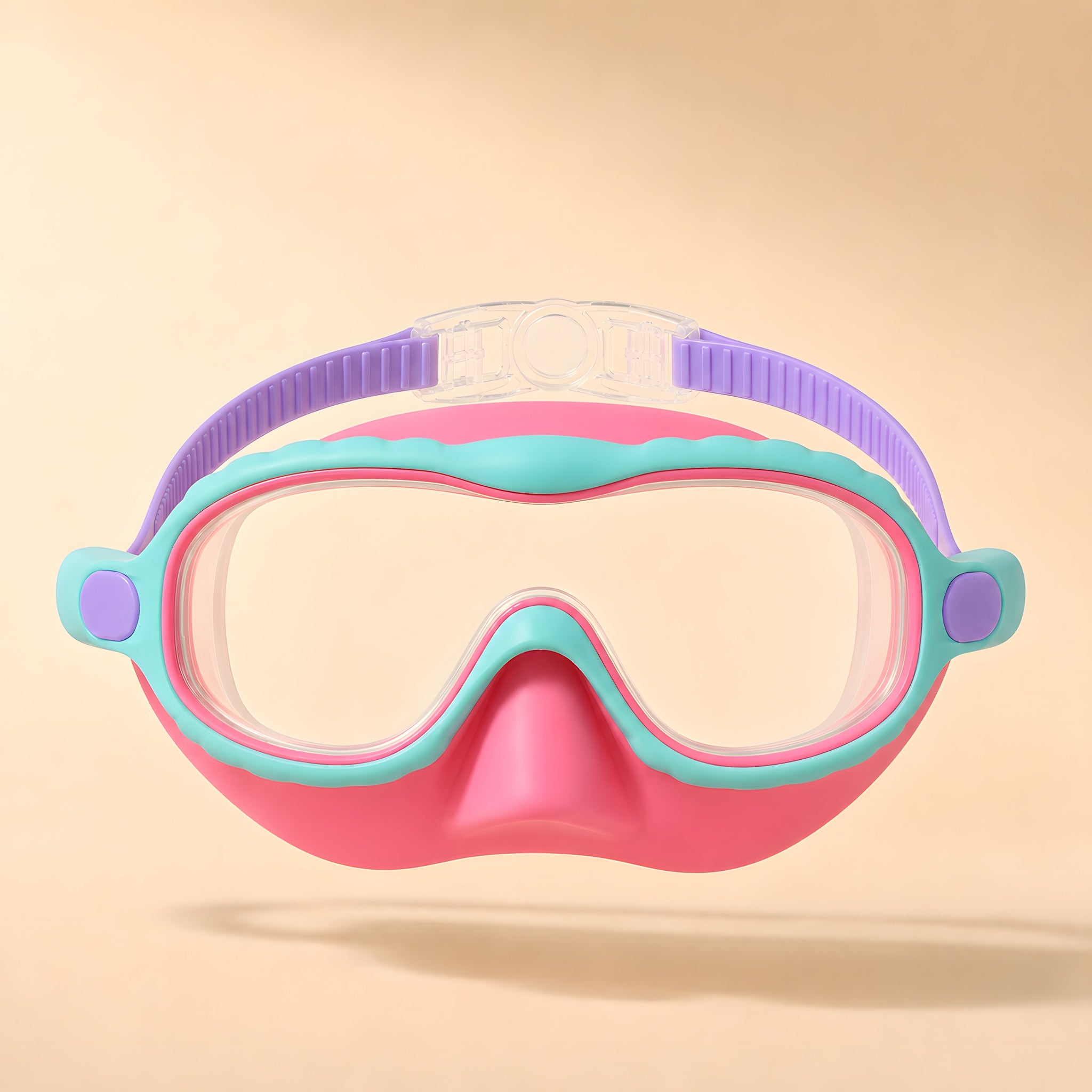 Lakeday kids swim goggles, Nose Cover in Pink Pop