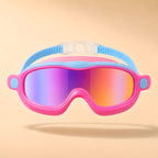 Lakeday kids swim goggles, Open Nose in Sunset Pink